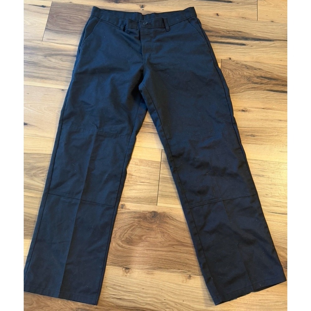 Dickies Original Fit Black Work Pants Straight Leg Uniform Chino 32x 29